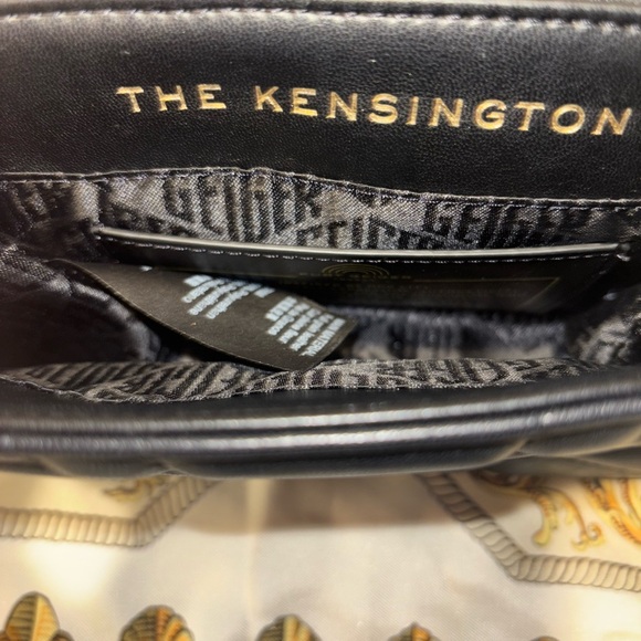 Kurt Geiger Black Quilted Leather Handbag with Gold Hardware, NWOT - Picture 8 of 8